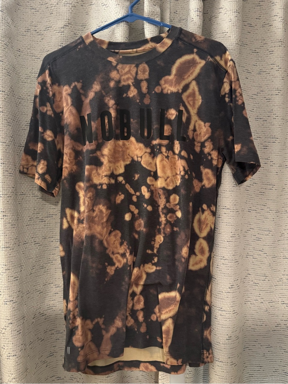 NOBULL Black & Brown Bleach-Pattern Short Sleeve Tee